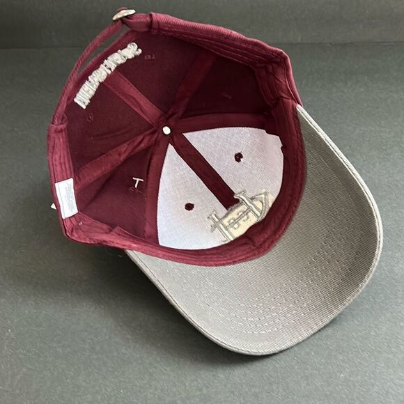 Hersheys Chocolate World Youth Cap Hat Adjustable Sz Medium Maroon Gray Logo - Picture 7 of 9